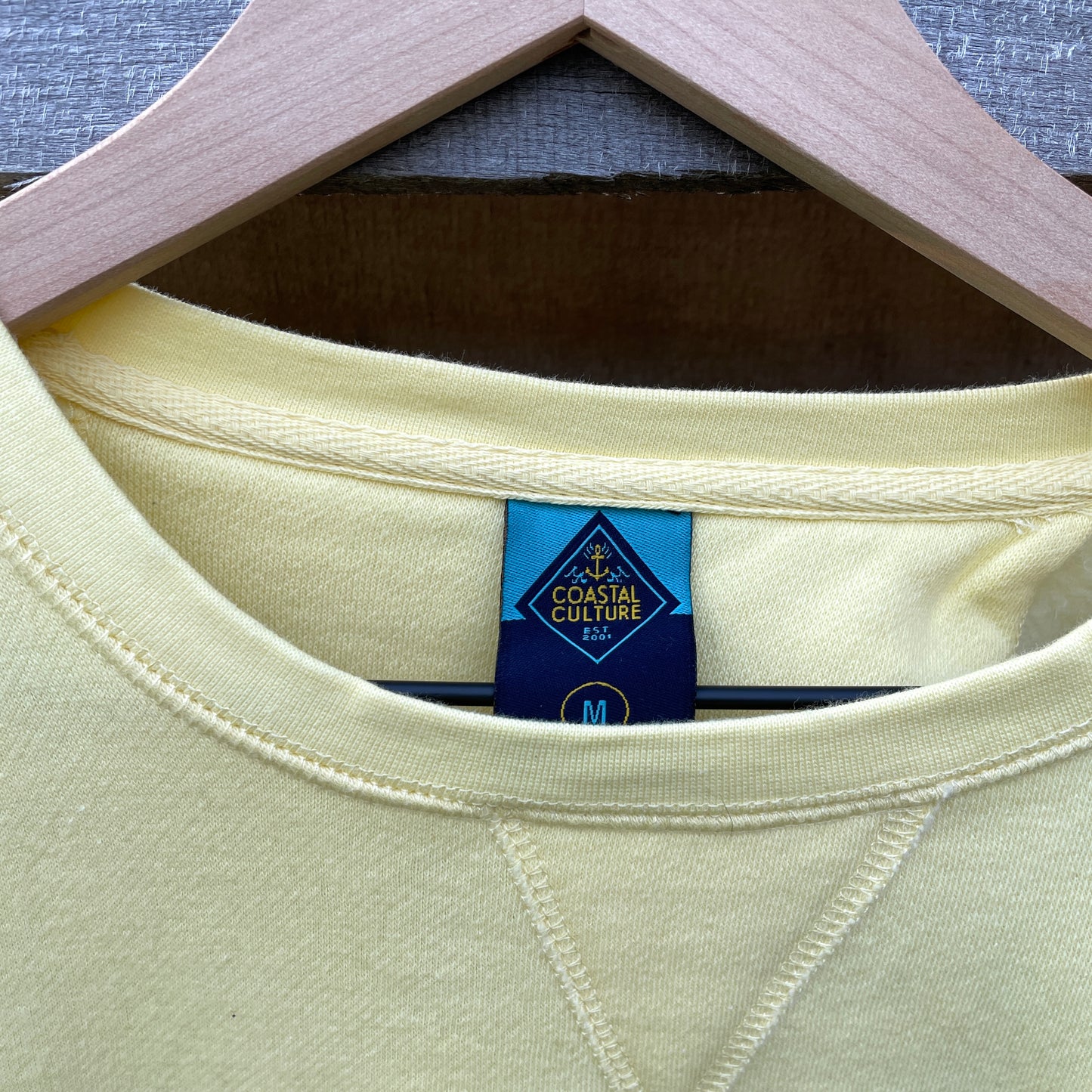 Yellow Sweatshirt with Abstract Appliqué (size M)