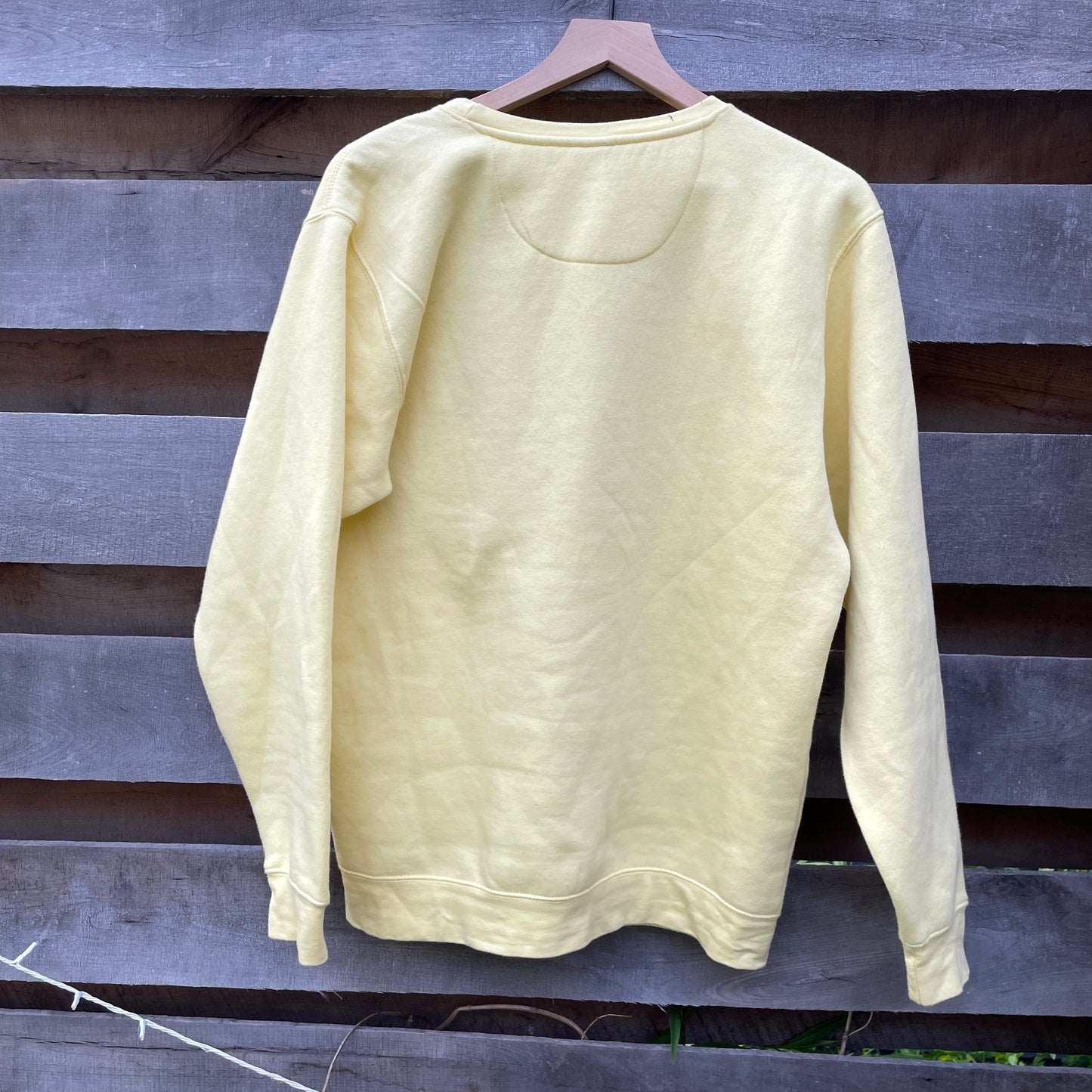 Yellow Sweatshirt with Abstract Appliqué (size M)