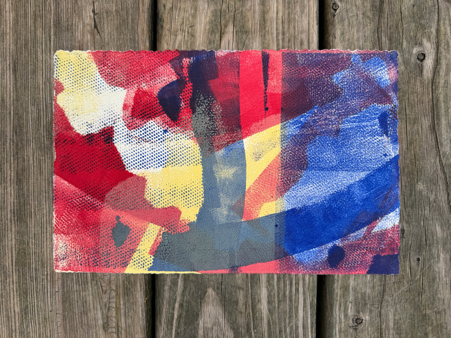Monoprint - "January"