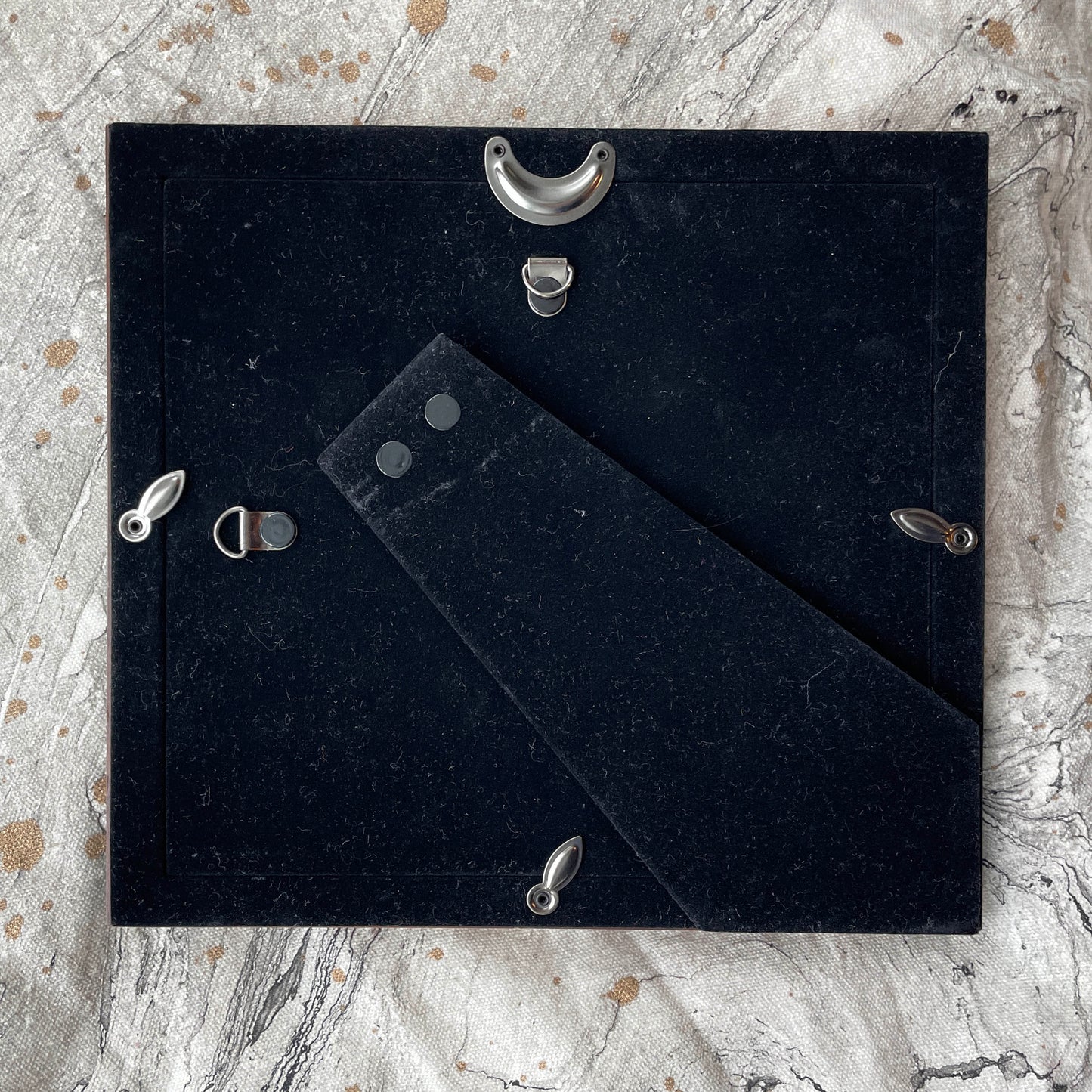 Abstract Frame - Silver Flower