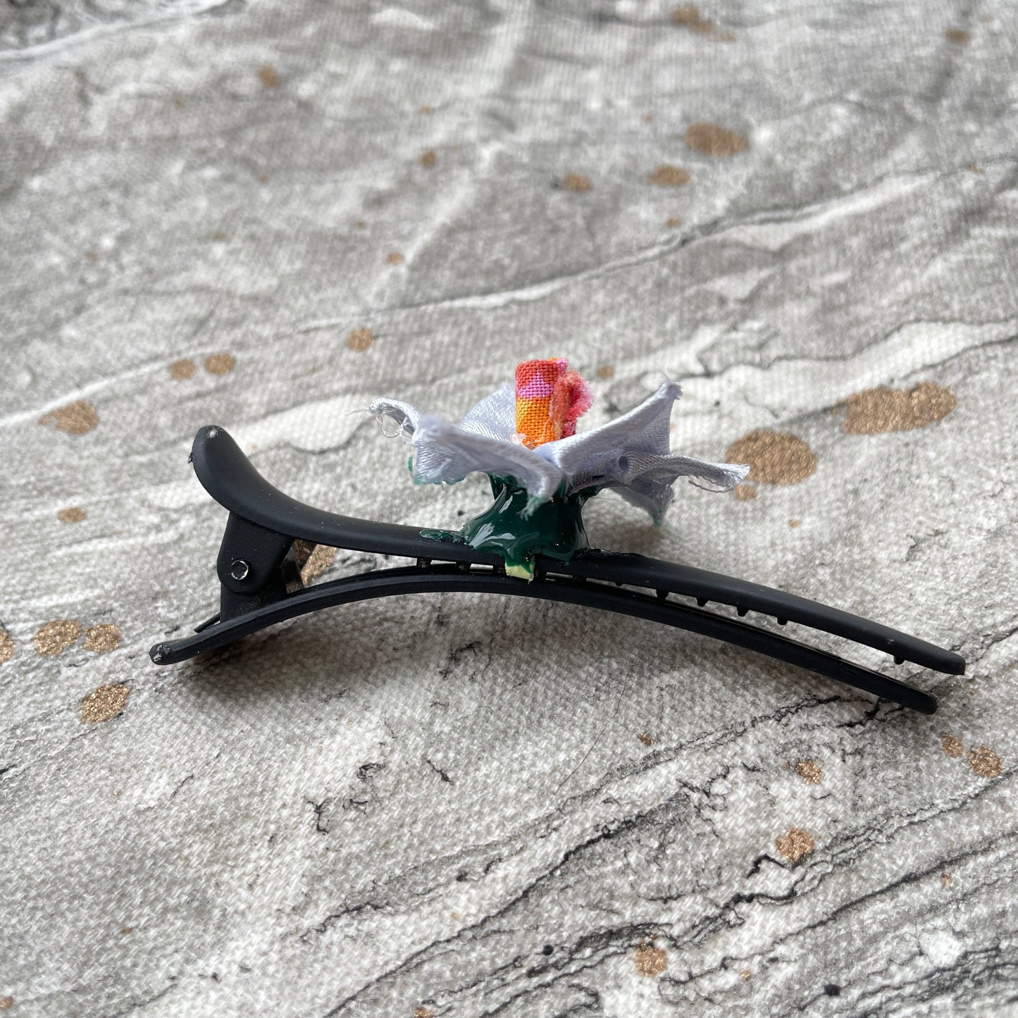 Flower Hair Clip - Silver