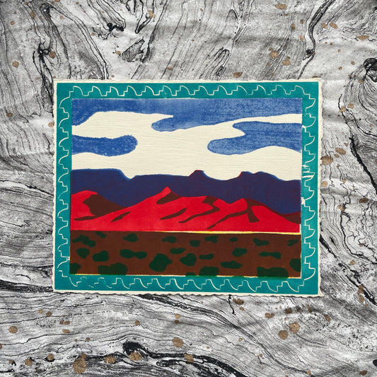 Woodcut Print - "Sandias"