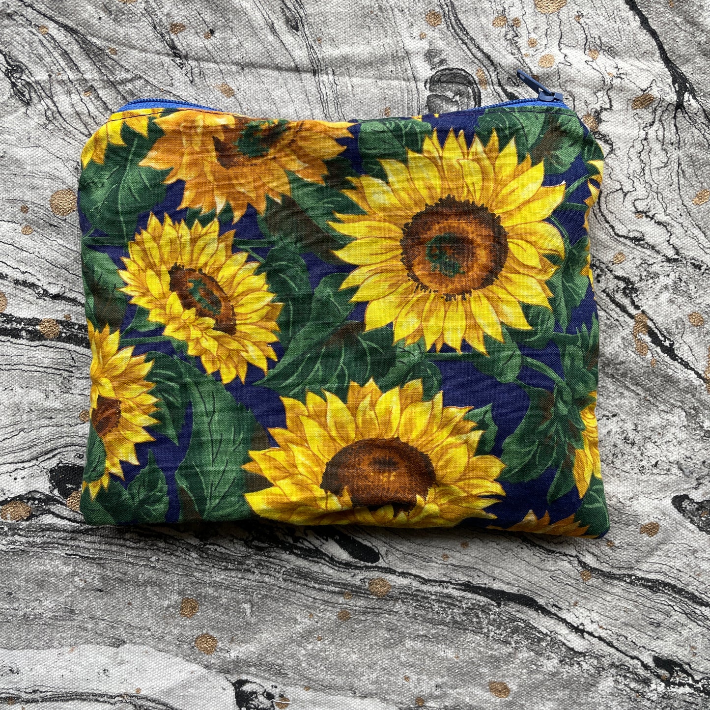 Zipper Pouch - Sunflowers