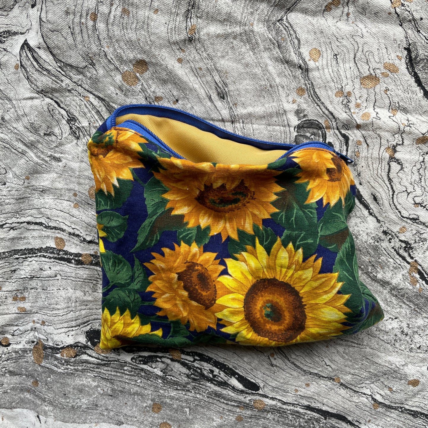Zipper Pouch - Sunflowers