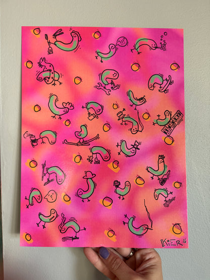 "Wiggly Joe" Print