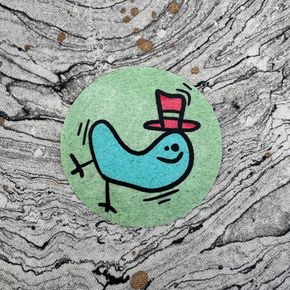 Top Hat Wiggly Joe Sticker