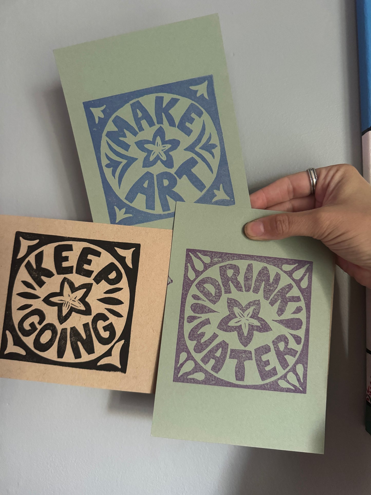 Fabric Patch with Block Print