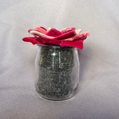 Pink Plant - Glass Jar