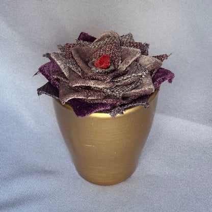 Purple Plant - Gold Pot