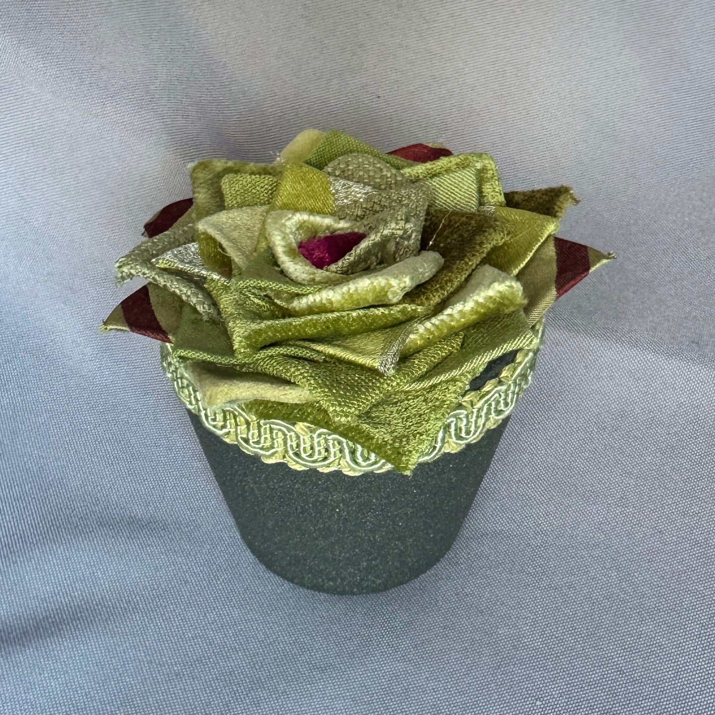 Green Plant - Grey Pot