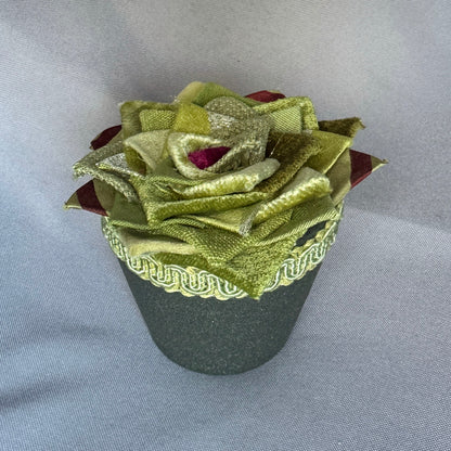 Green Plant - Grey Pot