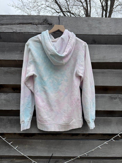 Tie Dye Sweatshirt with "Make Art" print (size s)