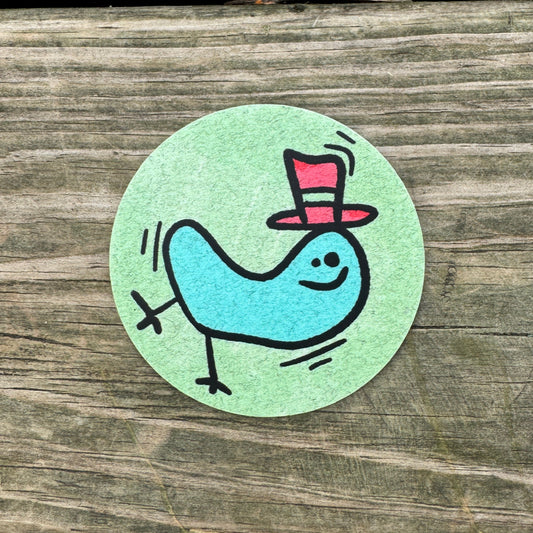 Top Hat Wiggly Joe Sticker