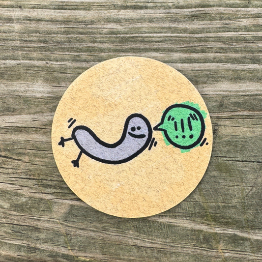 Excitable Wiggly Joe Sticker