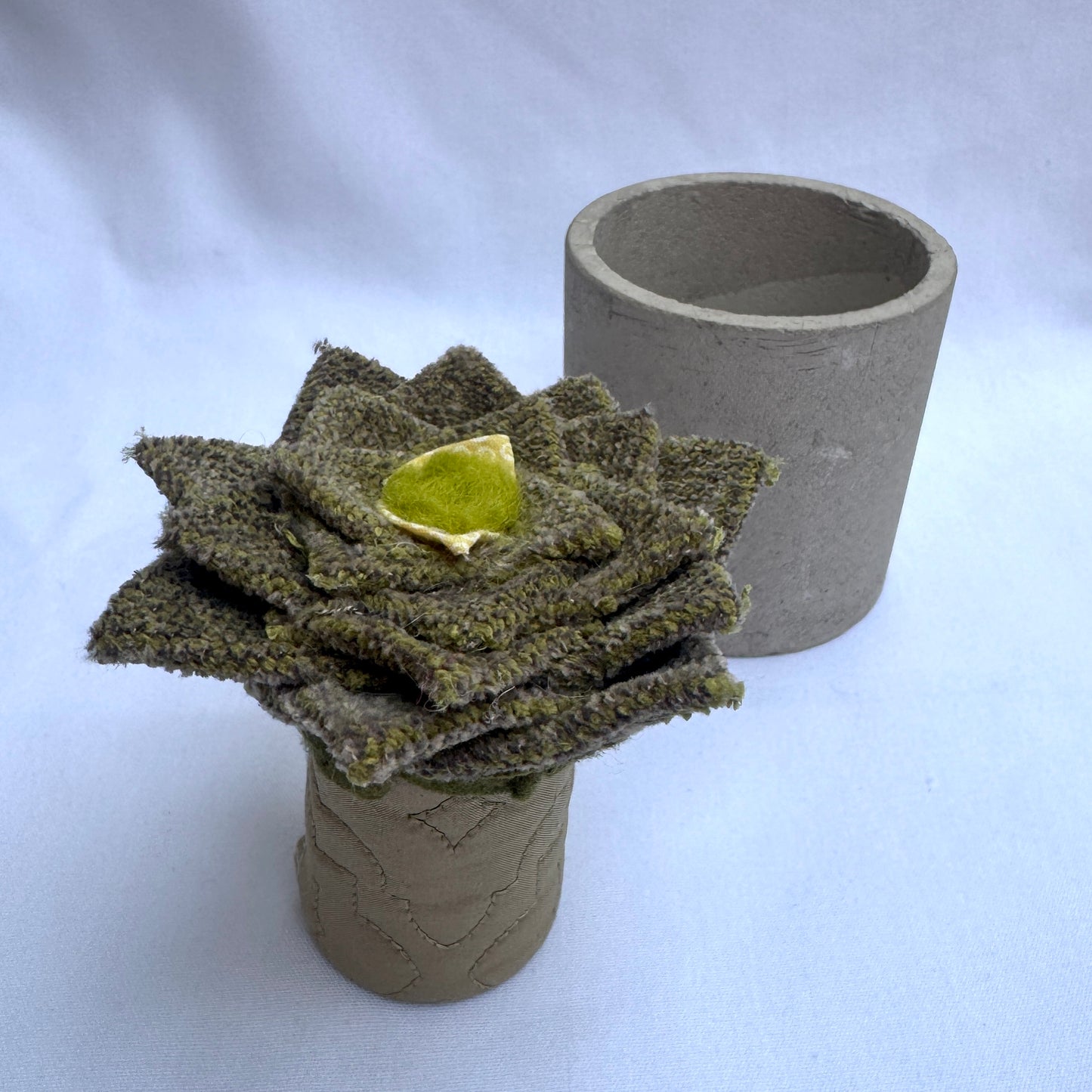 Green Plant - Grey Pot