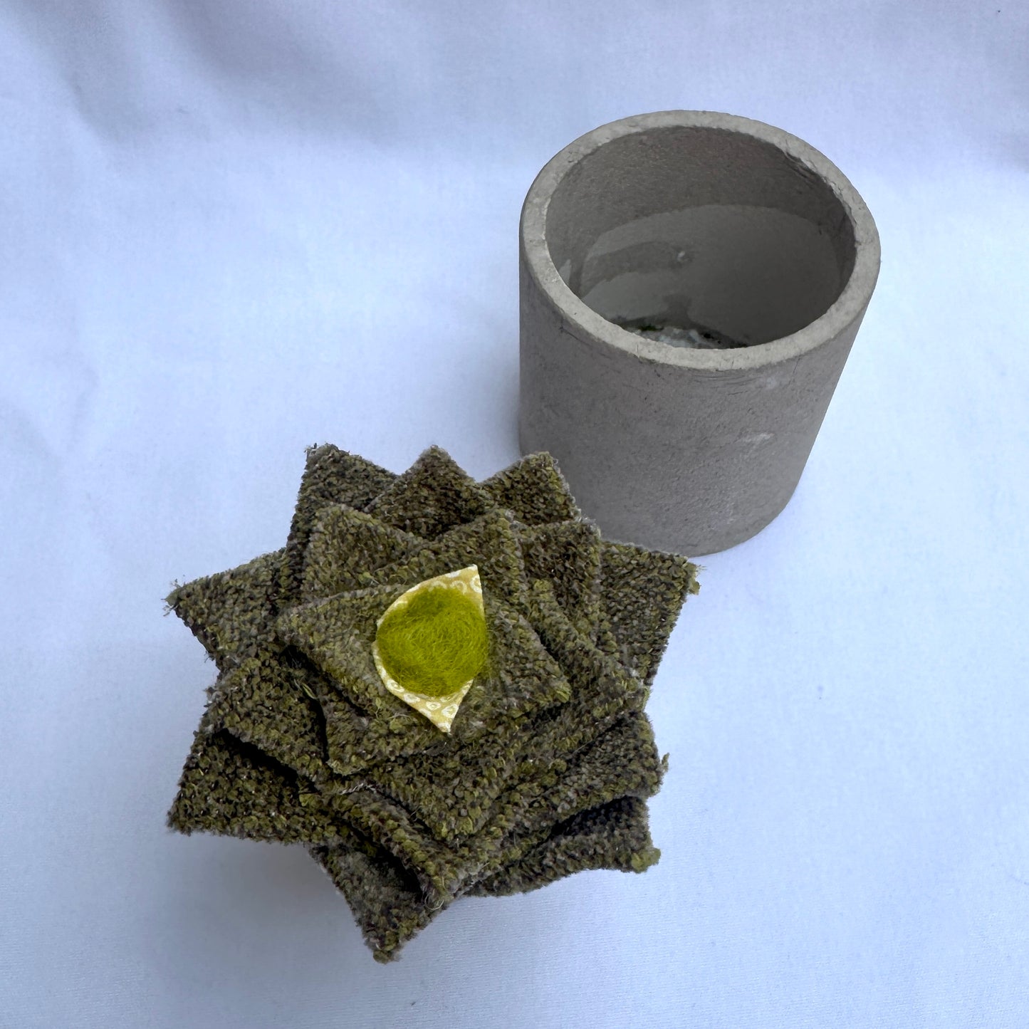 Green Plant - Grey Pot