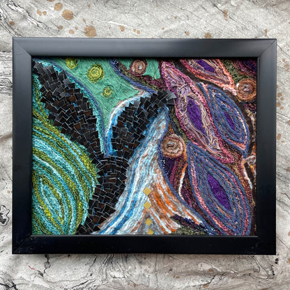 Abstract Frame - Teal & Purple