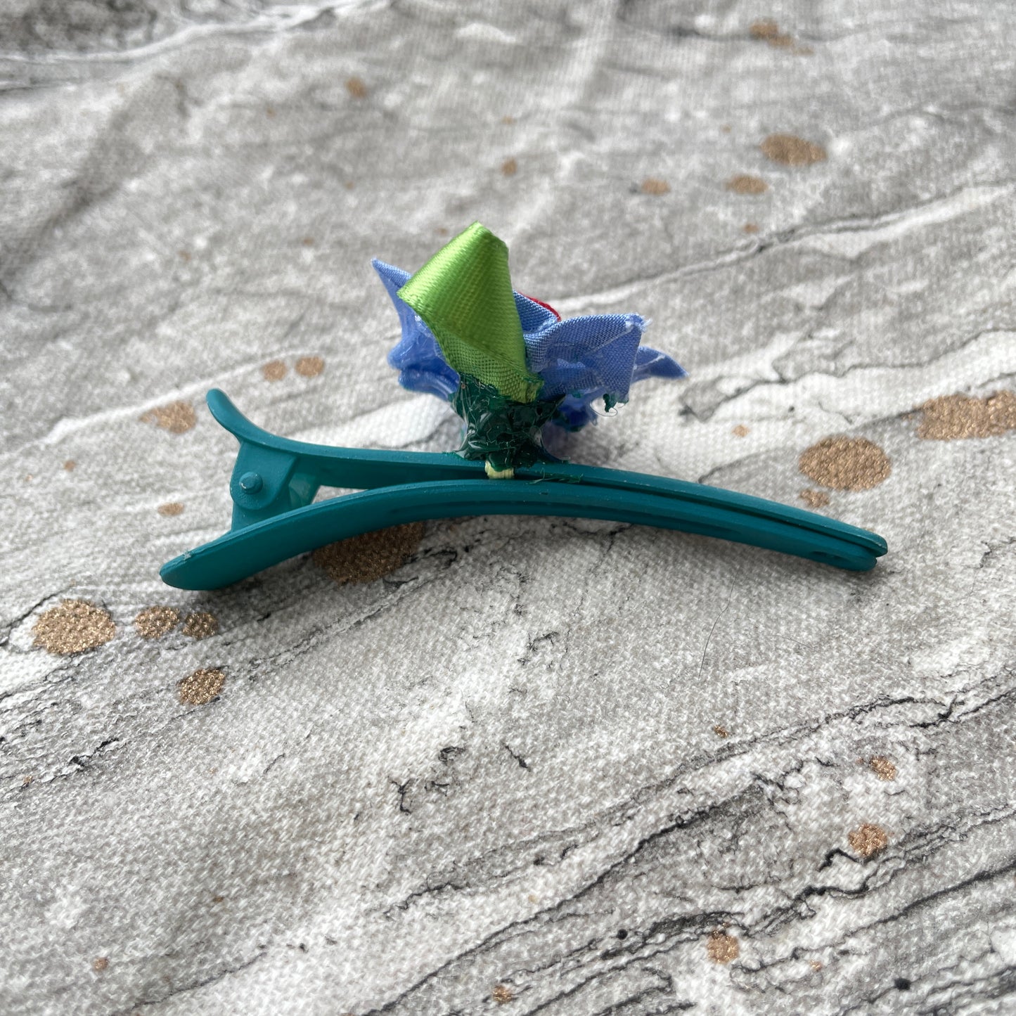 Flower Hair Clip - Light Blue
