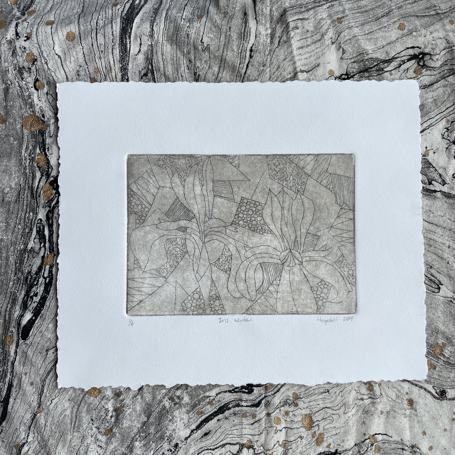 Etching Print - "Iris Window"