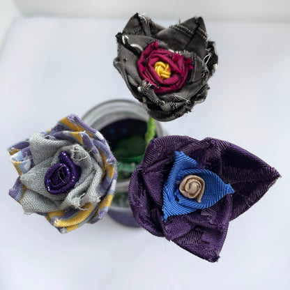 Flower Trio - Purples