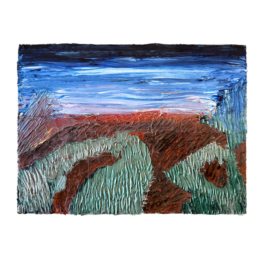 "Untitled" (metallic landscape)