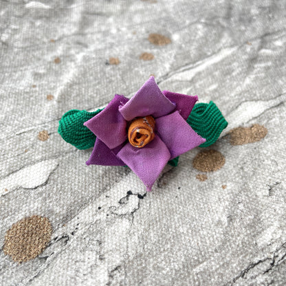 Flower Pin - Purple