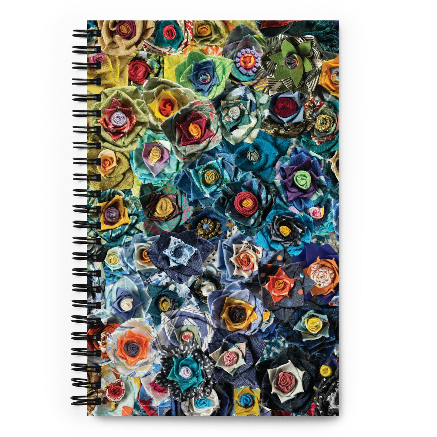 Notebook - Green & Blue Flowers