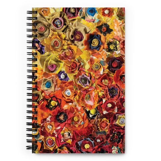 Notebook - Yellow to Red Flowers