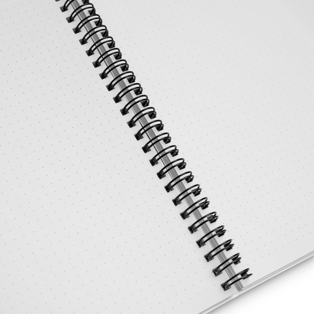 Image of blank notebook page printed with dot grids 