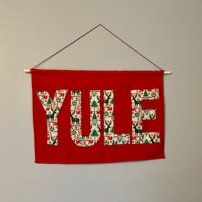 Word Banner - Red Yule
